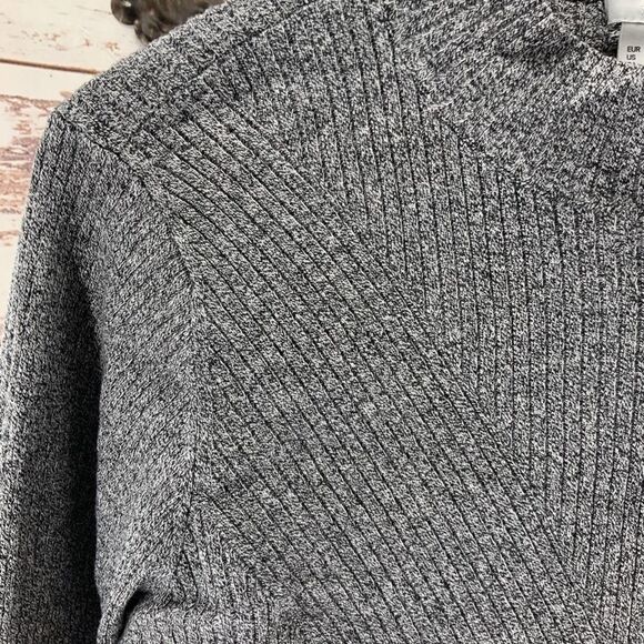 H&M Grey Cabled Mock Turtleneck  Sweater Women  XL - Picture 6 of 6